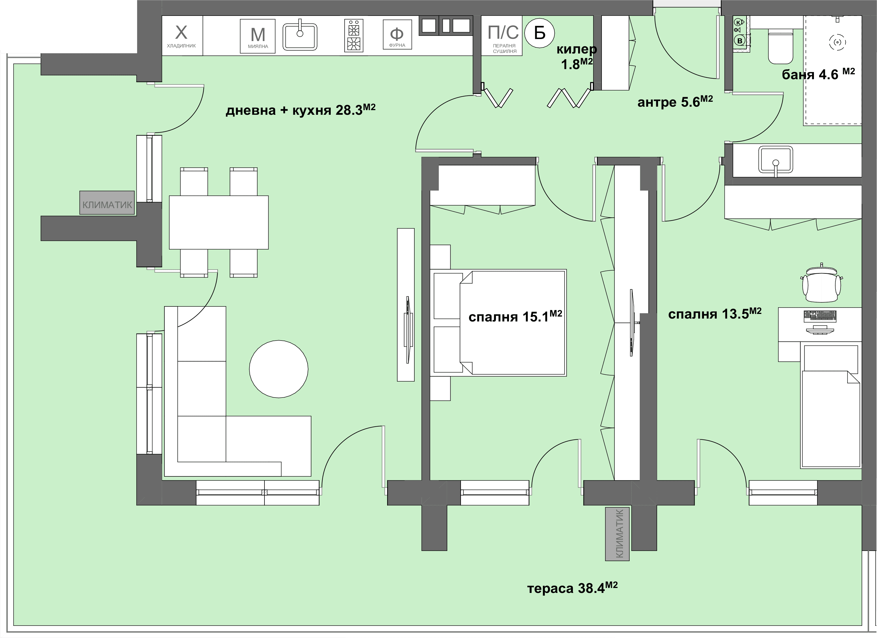 Apartment № 100-graphic