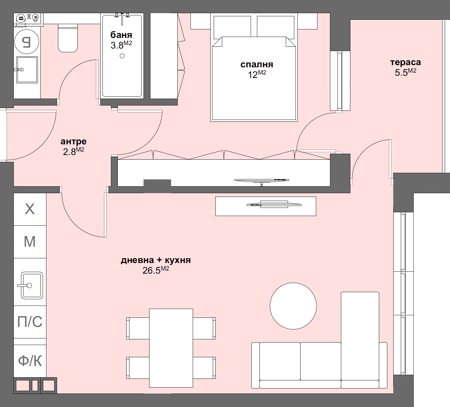 Апартамент № Б25-graphic