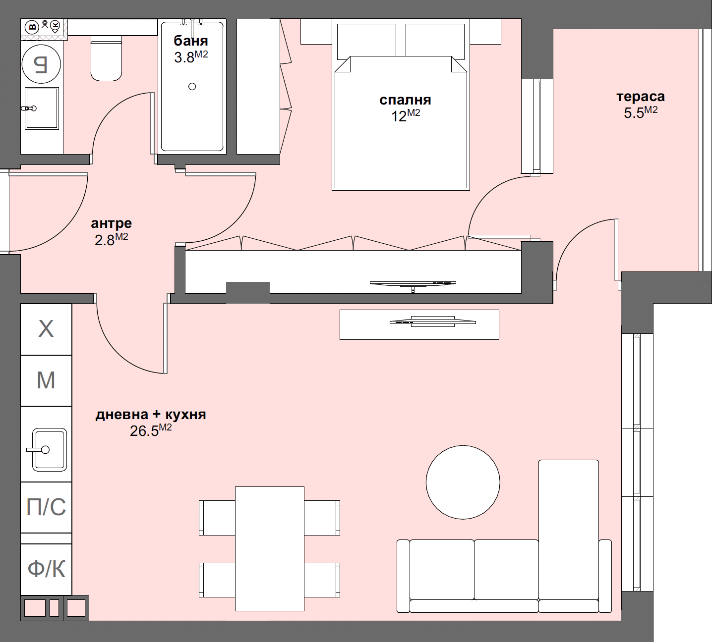 Апартамент № Б9-graphic