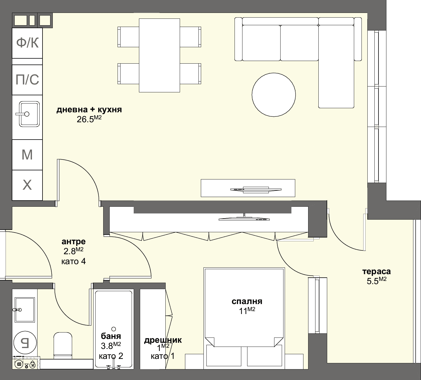 Апартамент № Б10-graphic