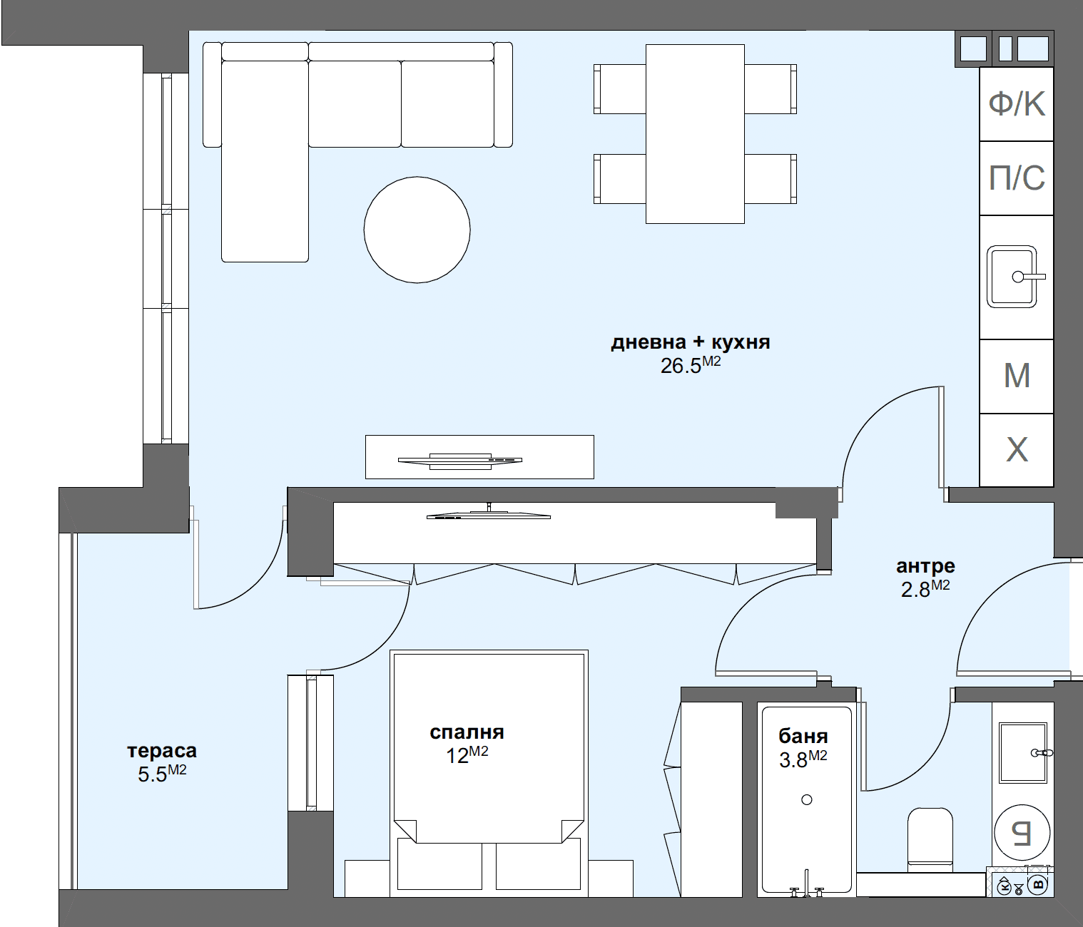 Апартамент № Б13-graphic