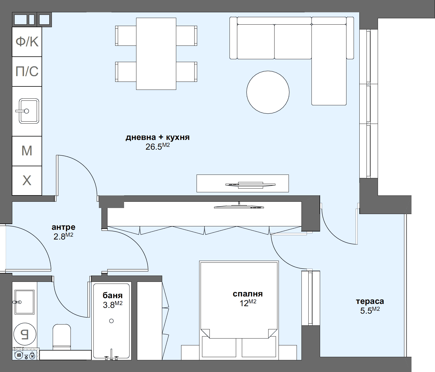 Апартамент № В7-graphic