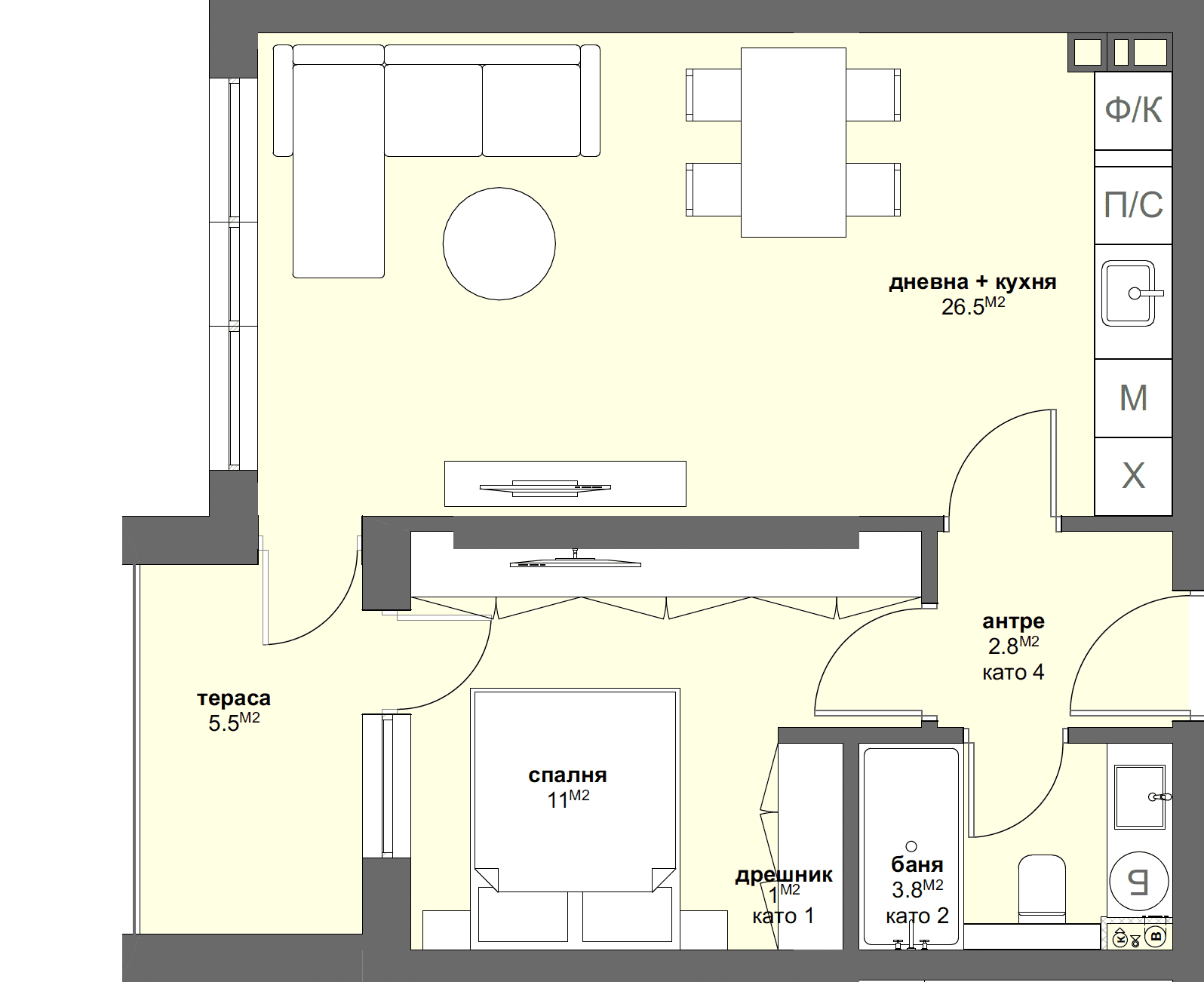 Апартамент № В49-graphic