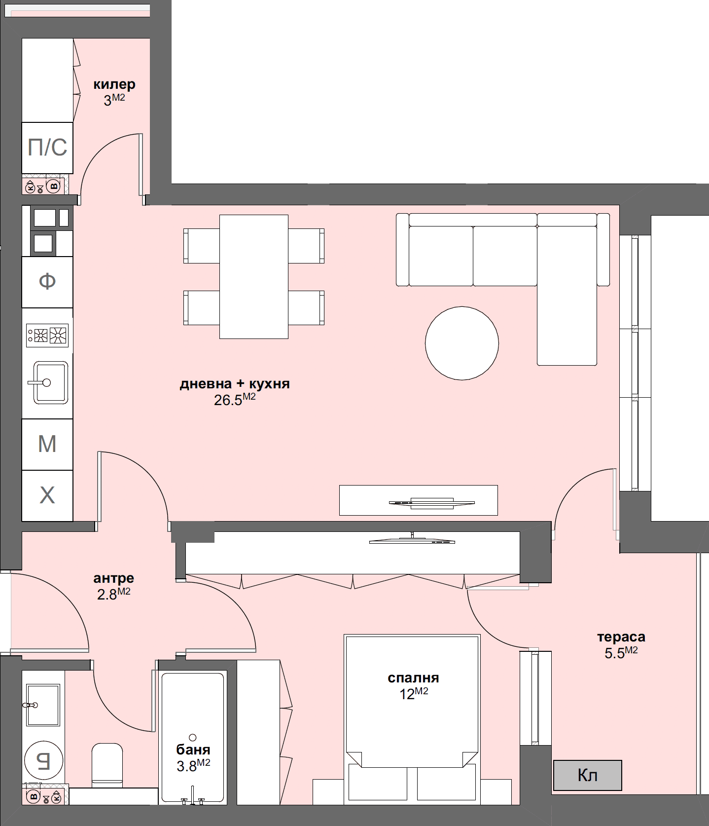 Апартамент № Г16-graphic
