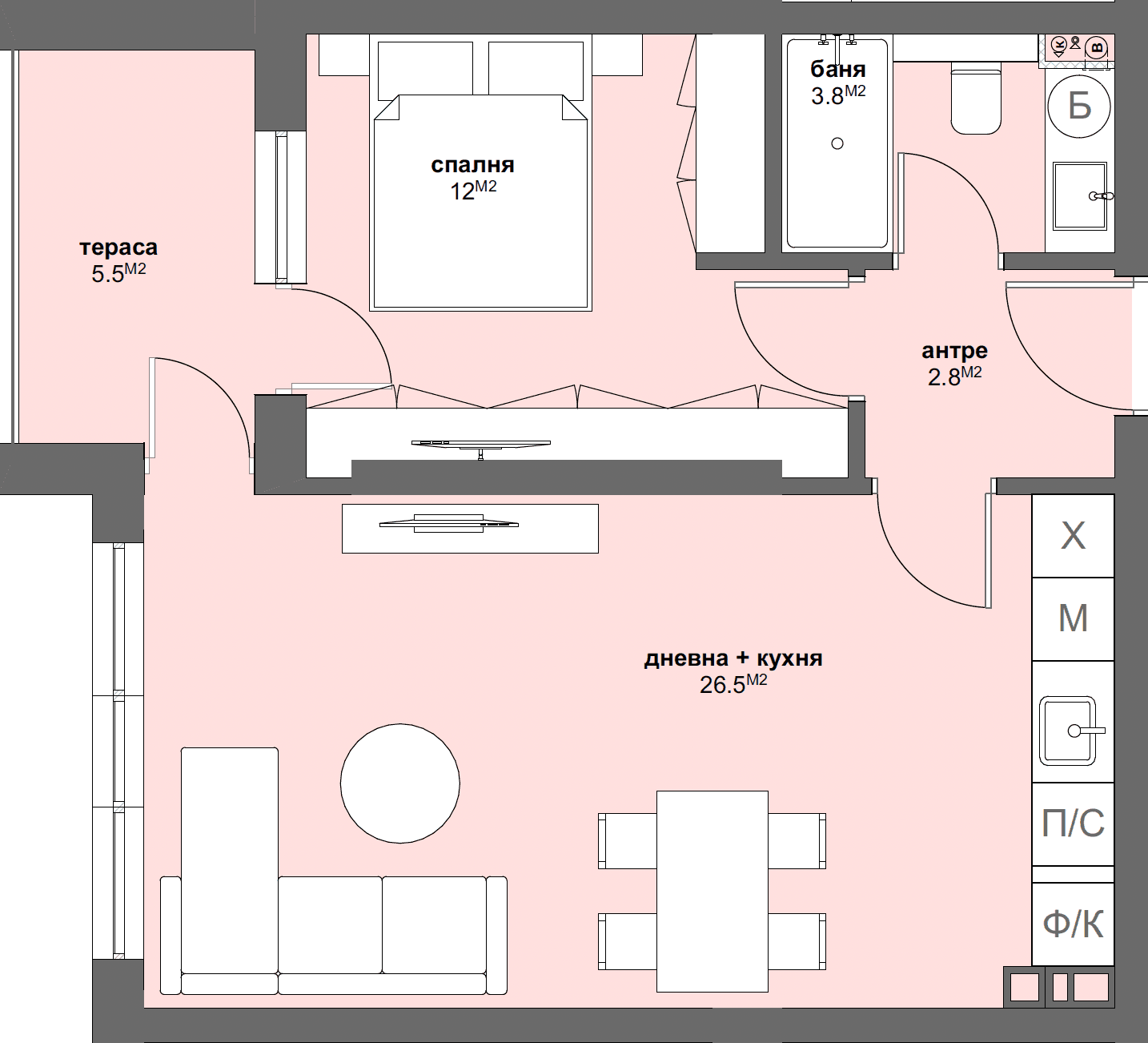 Апартамент № Г36-graphic