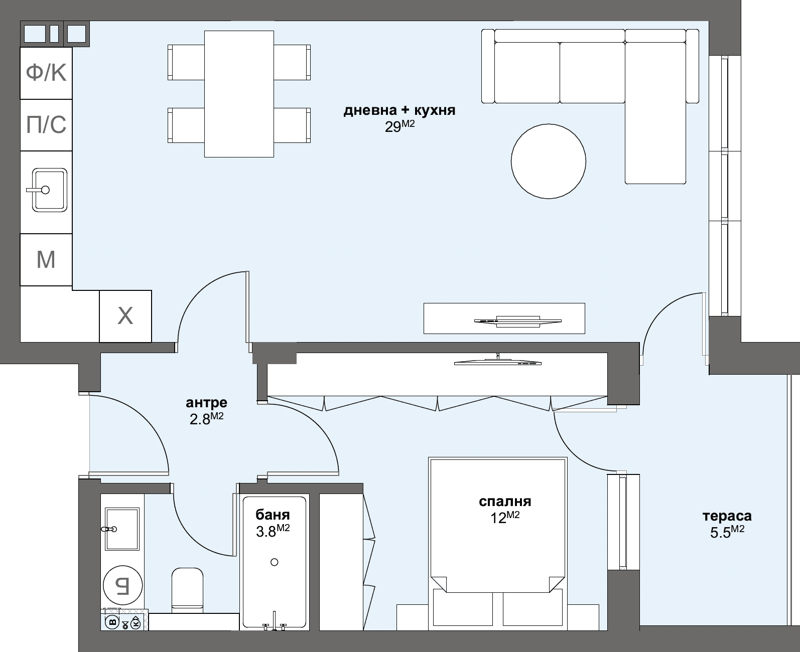 Апартамент № Г62-graphic