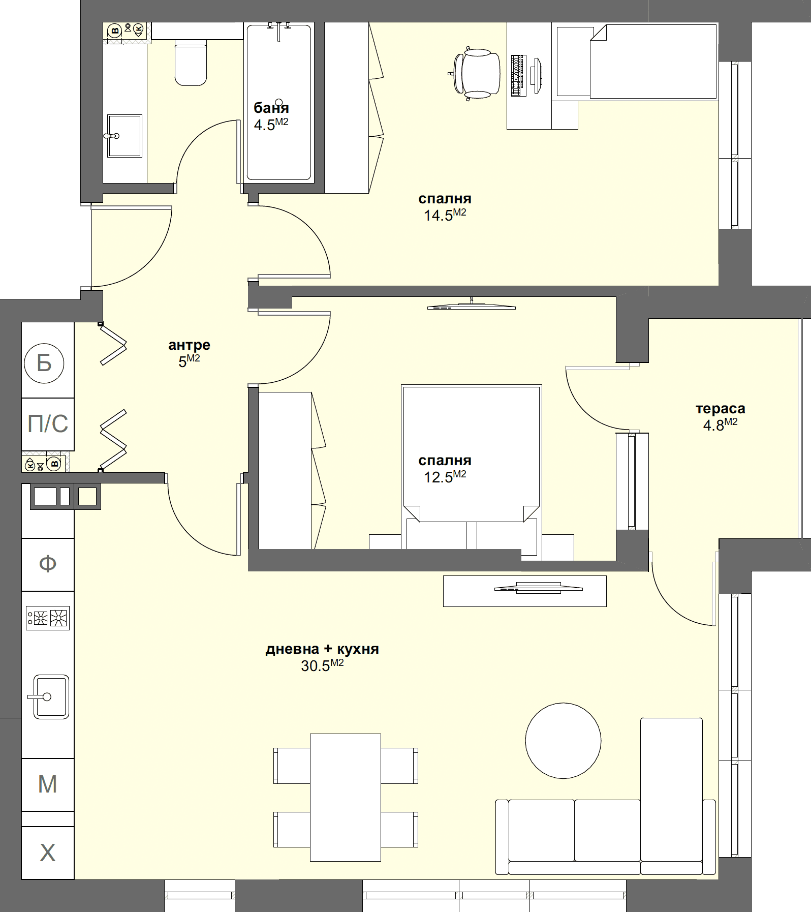 Апартамент № Г65-graphic